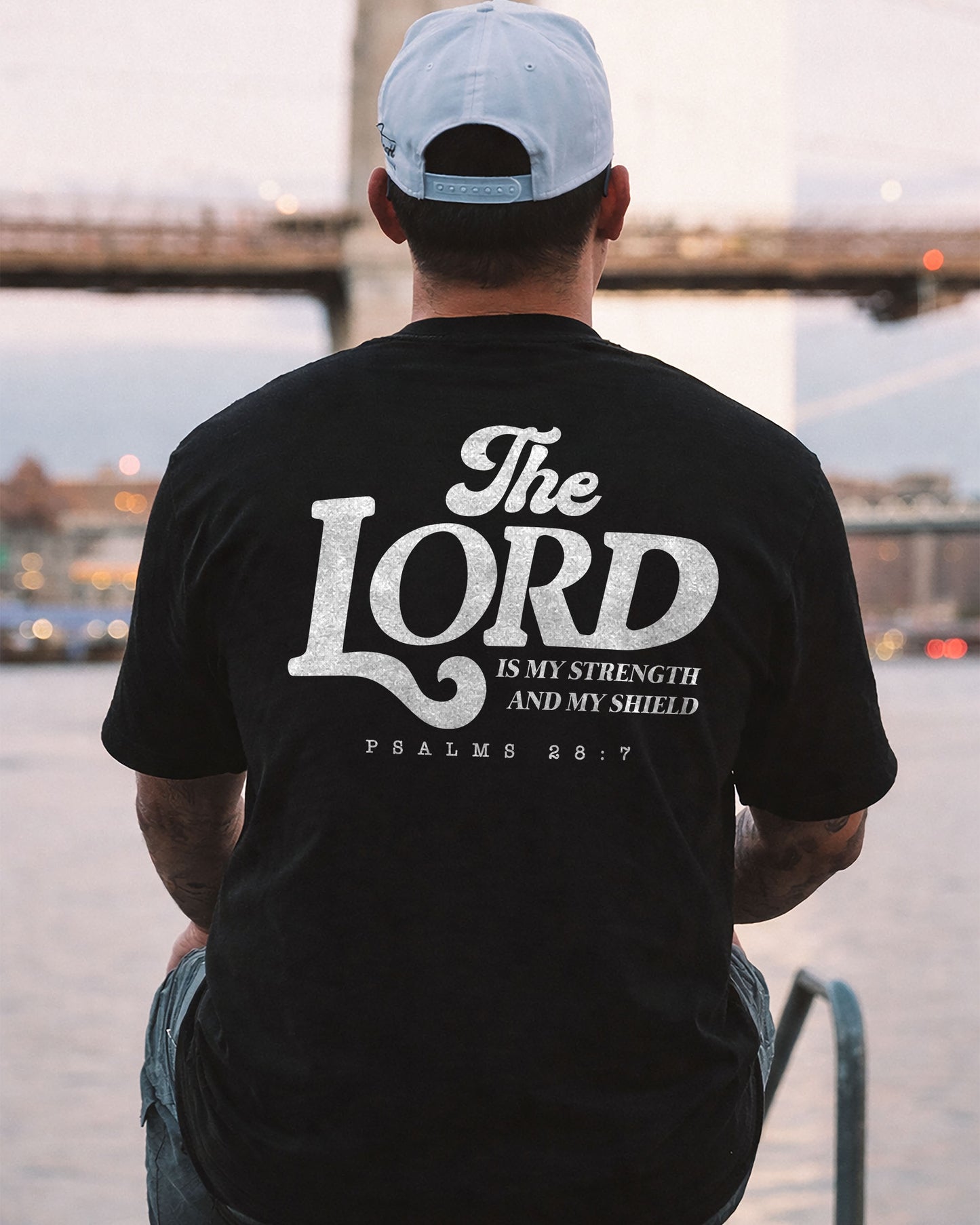 The Lord Is My Strength Shirt, Christian Scripture Tee, Psalm 28:7 Faith Shirt