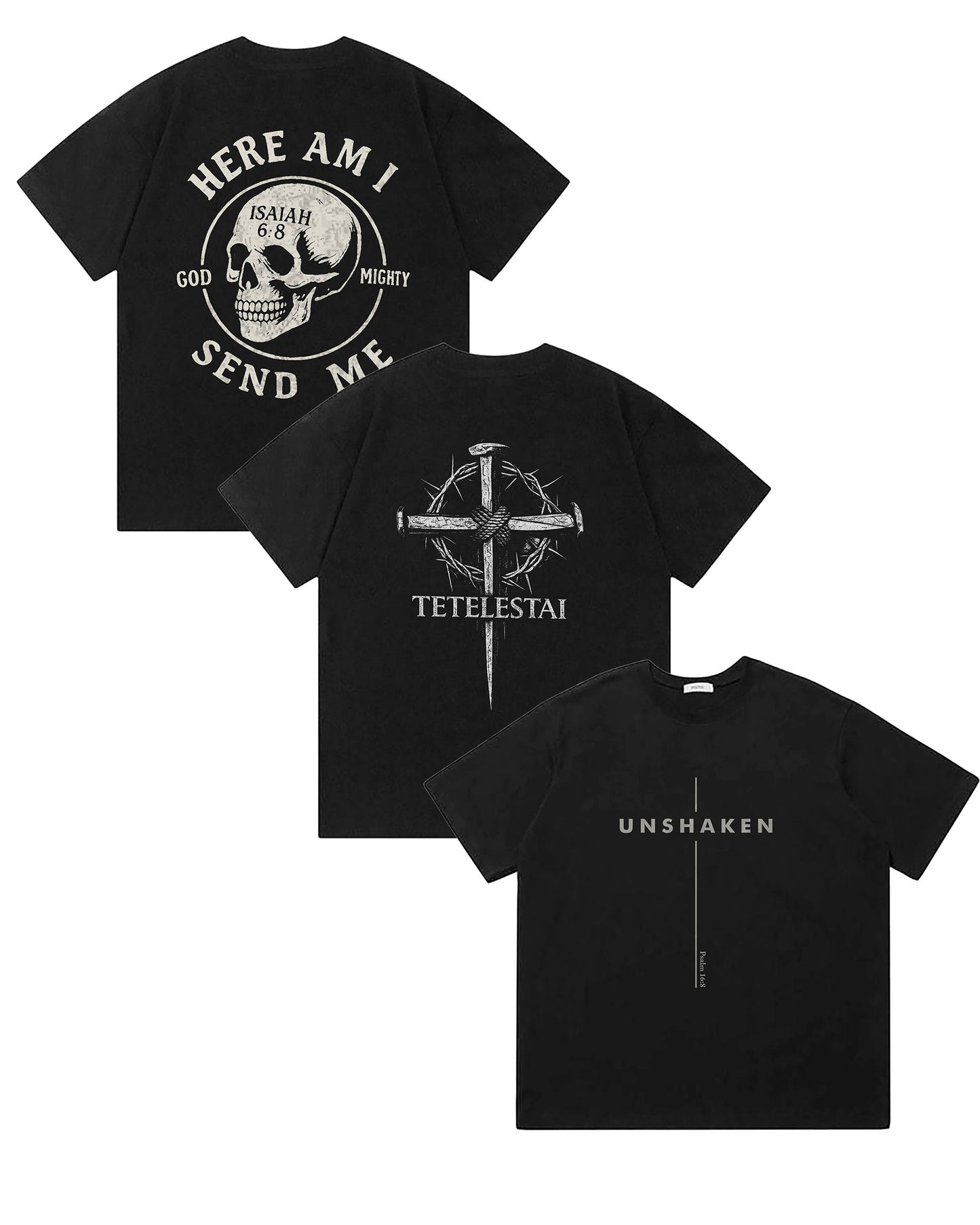 The Unshaken Bundle | 3 Premium Christian Tees