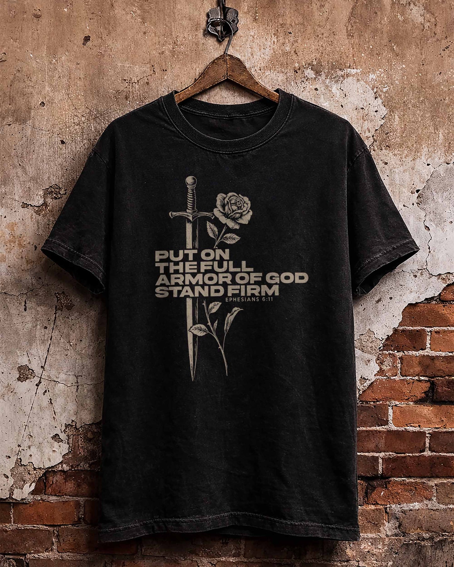 Full Armor Of God Shirt, Christian Sword Tee, Ephesians 6:11 Faith Shirt
