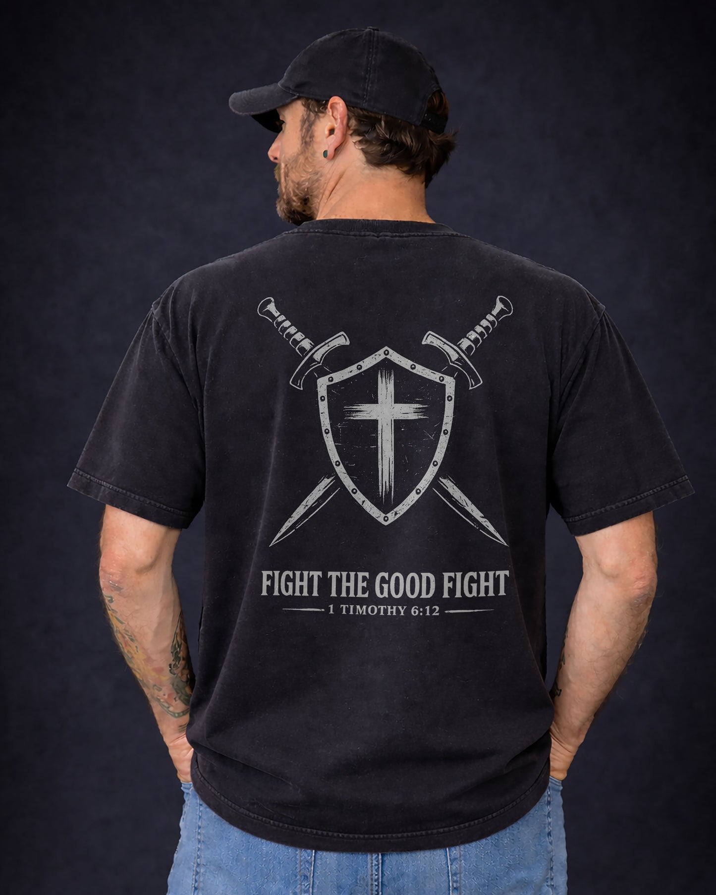 Fight the Good Fight Shirt – 1 Timothy 6:12 - Under God Graphic Tee