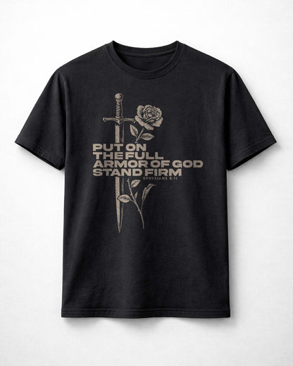 Full Armor Of God Shirt, Christian Sword Tee, Ephesians 6:11 Faith Shirt