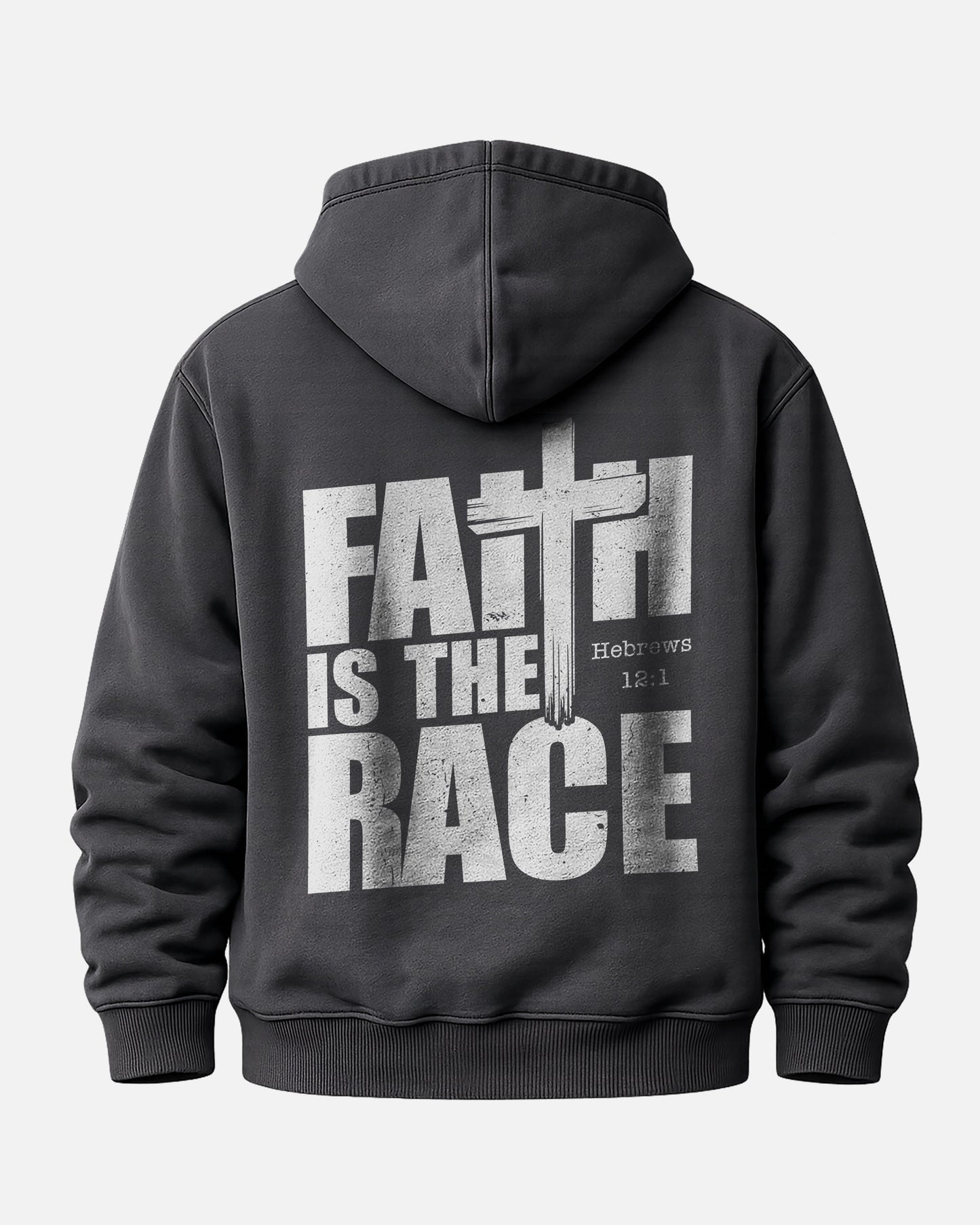 Faith Is The Race Hoodie – Hebrews 12:1 Christian Hoodie