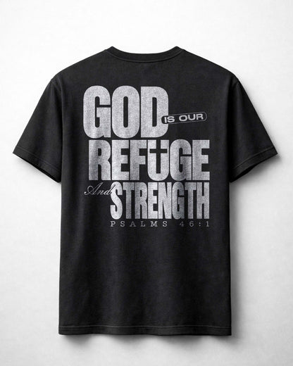 God Is Our Refuge Shirt, Christian Scripture Tee, Psalm 46:1 Faith ShirtGod Is Our Refuge Shirt, Christian Scripture Tee, Psalm 46:1 Faith Shirt