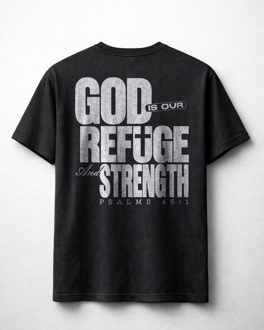 God Is Our Refuge Shirt, Christian Scripture Tee, Psalm 46:1 Faith ShirtGod Is Our Refuge Shirt, Christian Scripture Tee, Psalm 46:1 Faith Shirt
