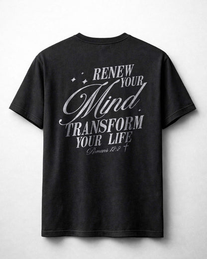 Renew Your Mind Transform Your Life Shirt, Christian Scripture Tee, Romans 12:2 Faith Shirt
