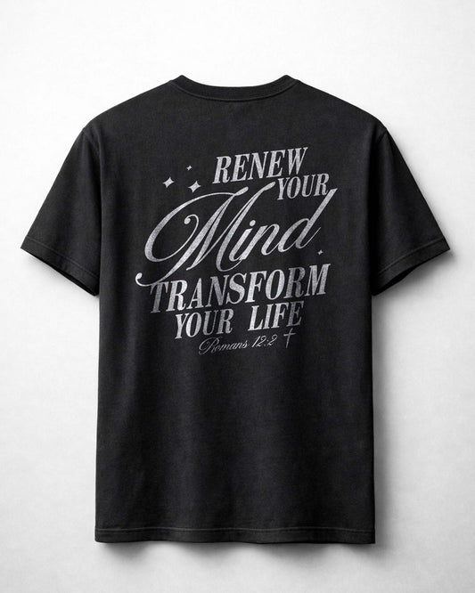 Renew Your Mind Transform Your Life Shirt, Christian Scripture Tee, Romans 12:2 Faith Shirt