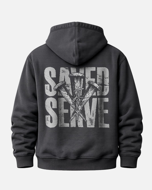 Saved By Grace Hoodie – Black