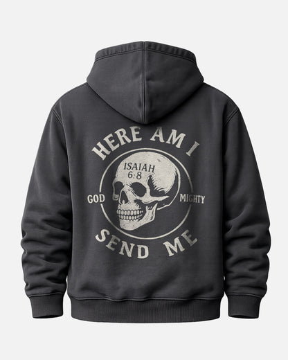 Here Am I Send Me Hoodie – Black