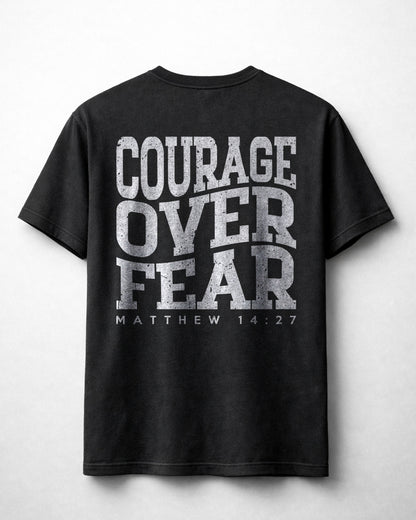 Courage Over Fear Shirt, Christian Faith Tee, Matthew 14:27 Scripture Shirt