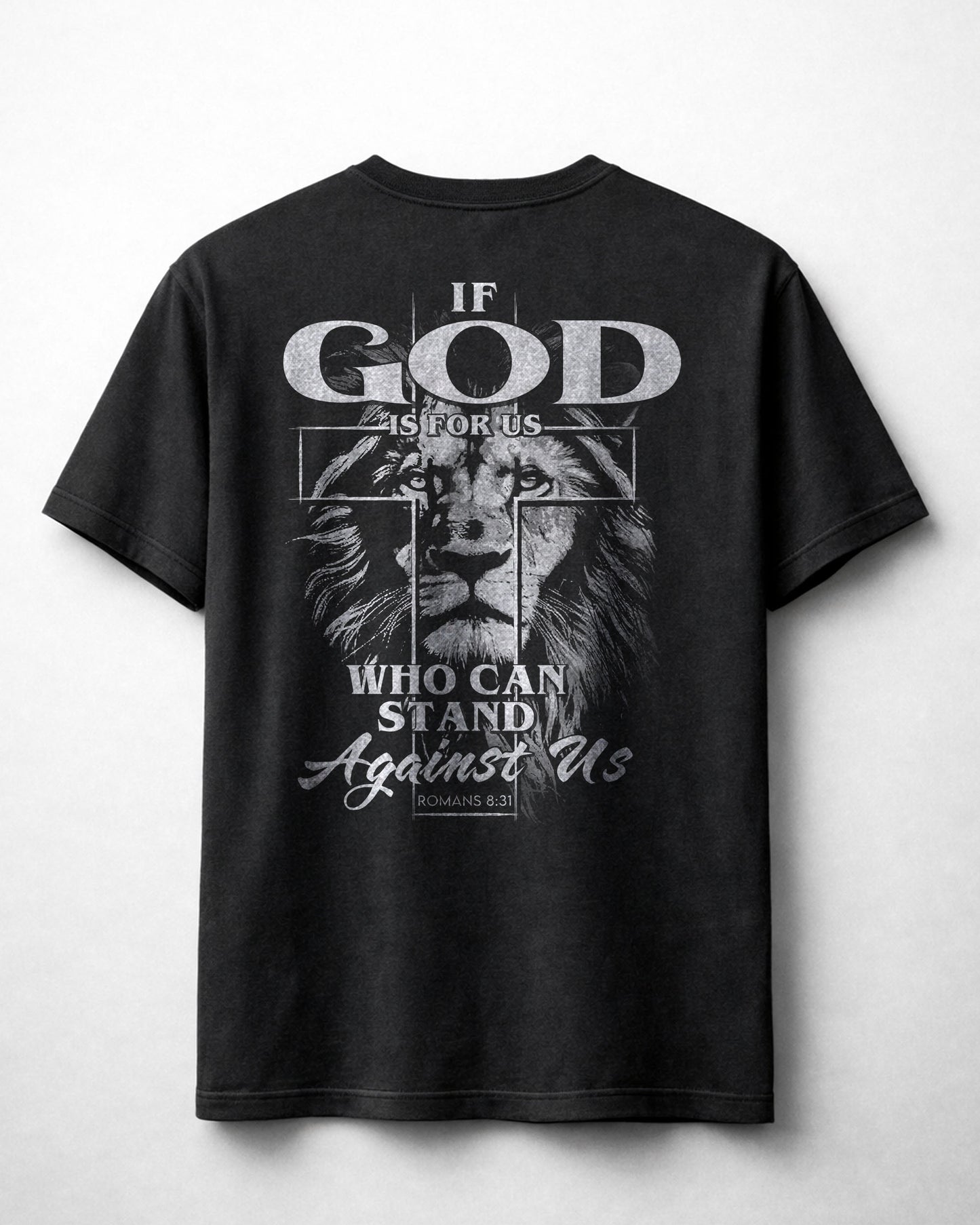If God Is For Us Shirt, Christian Lion Tee, Romans 8:31 Faith Shirt