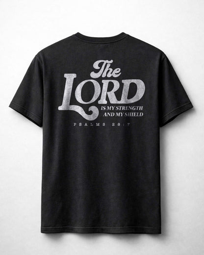 The Lord Is My Strength Shirt, Christian Scripture Tee, Psalm 28:7 Faith Shirt