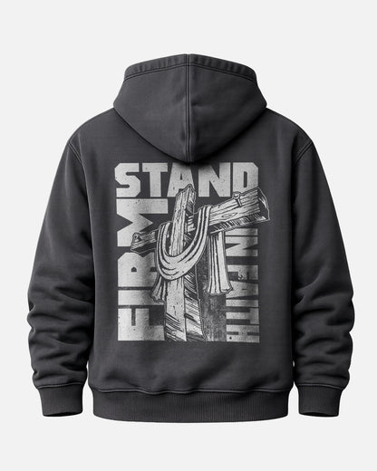 Stand Firm In Faith Hoodie – Black