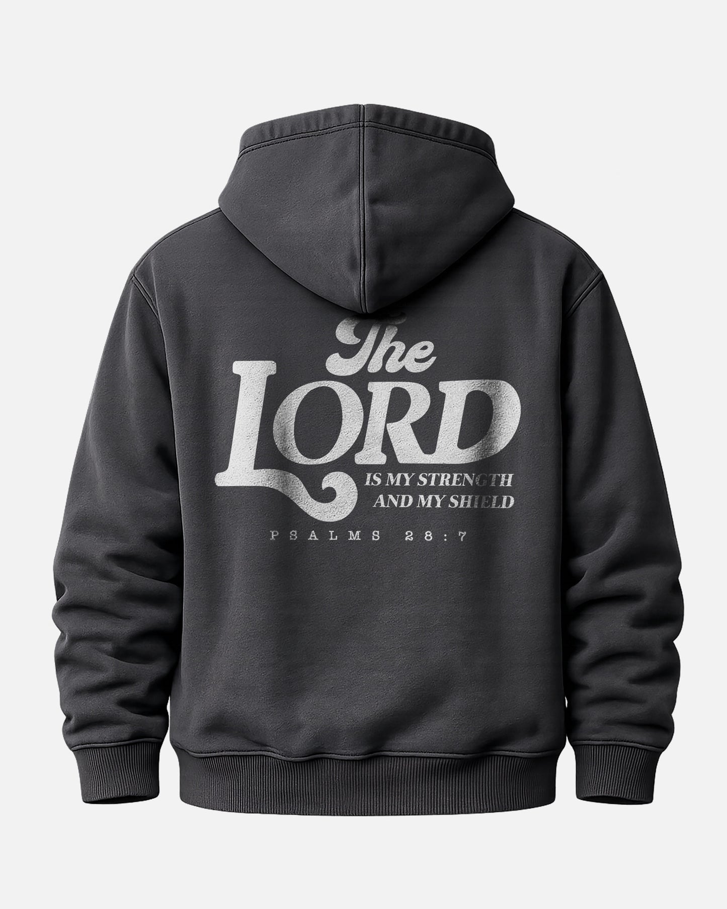 The Lord Is My Strength And My Shield Hoodie – Black