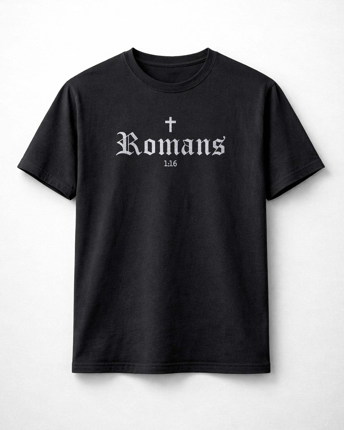 Romans 1:16 - I am not ashamed - Christian Scripture Tee, Faith Based Minimalist Shirt