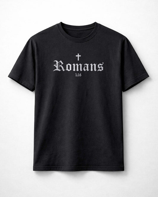 Romans 1:16 - I am not ashamed - Christian Scripture Tee, Faith Based Minimalist Shirt