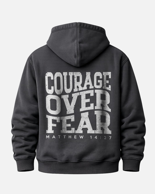 Courage Over Fear Hoodie – Black