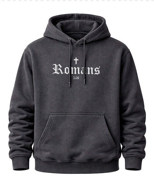 Romans 1:16 - I am not ashamed of the gospel Hoodie – Black