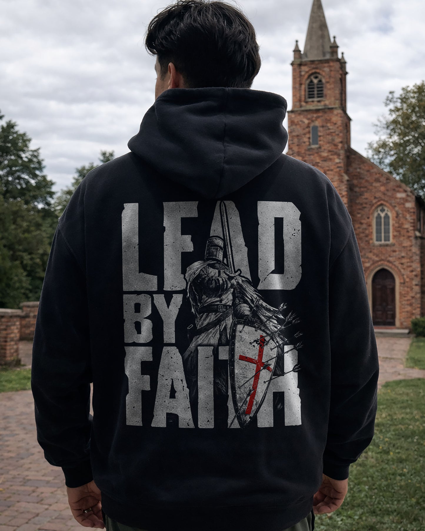 Lead By Faith Hoodie – Black