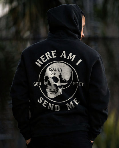 Here Am I Send Me Hoodie – Black