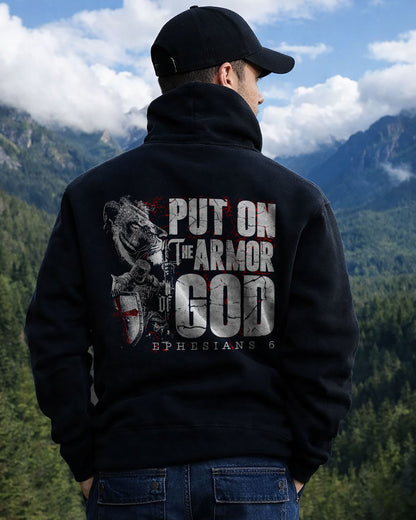 Put On The Armor Of God Hoodie – Black
