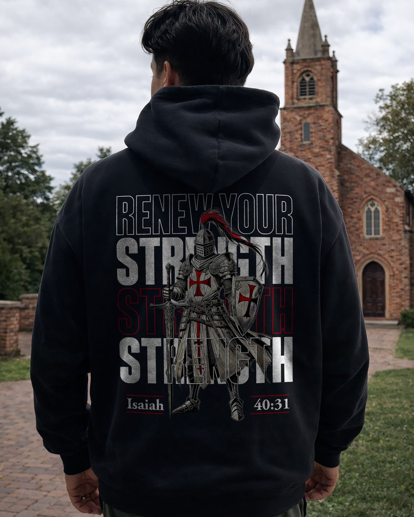 Renew Your Strength Hoodie – Isaiah 40:31 Christian Hoodie