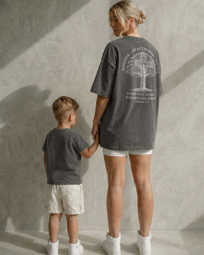 Builder • Peacemaker • Keeper – Proverbs 14:1 Christian Women's Vintage T-Shirt
