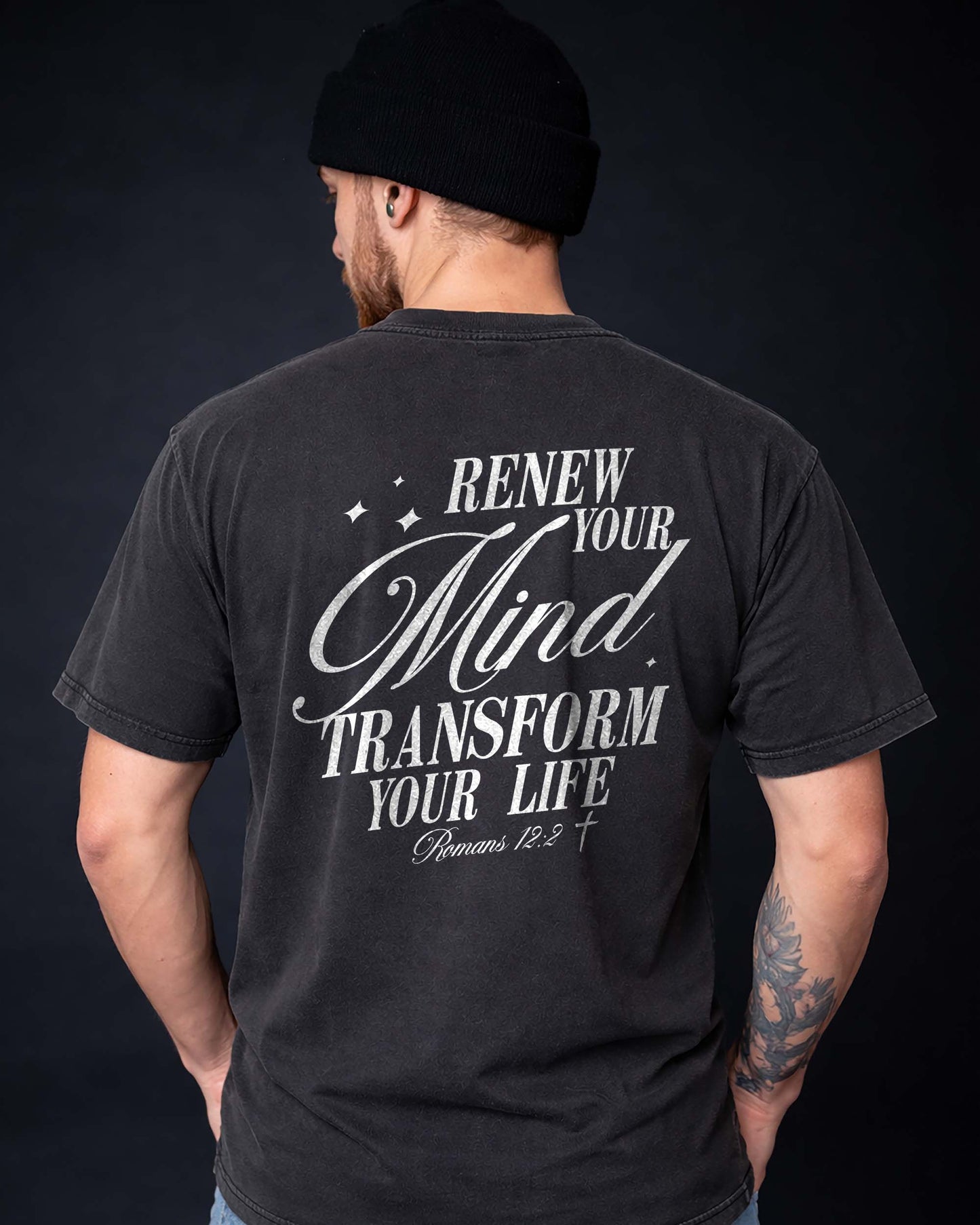 Renew Your Mind Transform Your Life Shirt, Christian Scripture Tee, Romans 12:2 Faith Shirt