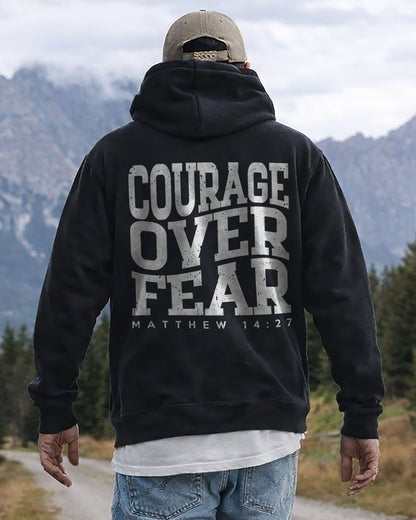 Courage Over Fear Hoodie – Black