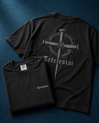 Tetelestai Cross Shirt, Christian Faith Tee, It Is Finished Jesus Shirt