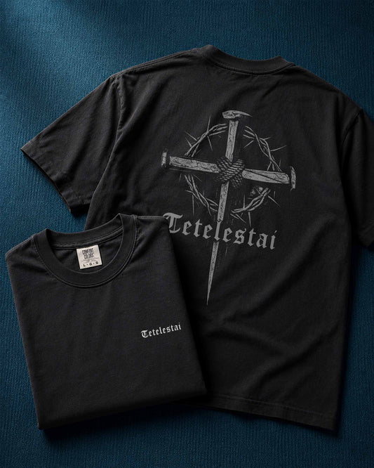 Tetelestai Cross Shirt, Christian Faith Tee, It Is Finished Jesus Shirt