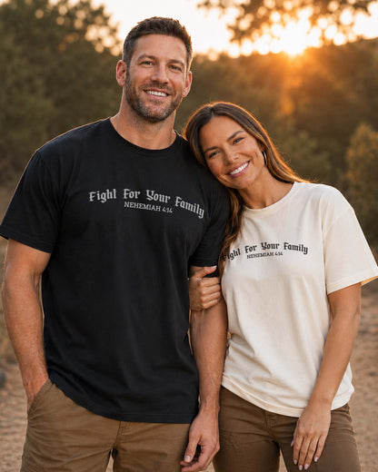 Fight for Your Family – Nehemiah 4:14 Comfort Colors® T-Shirt