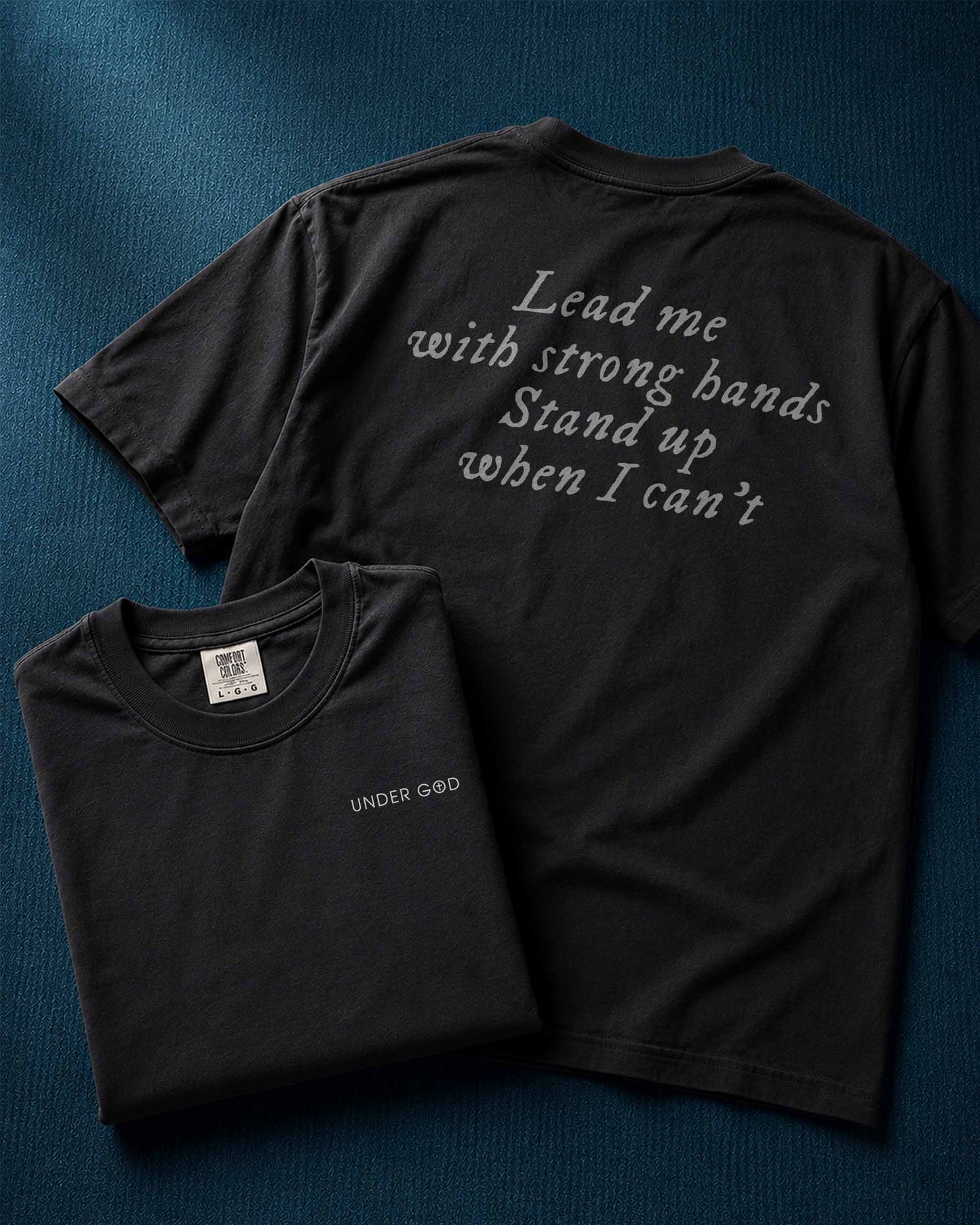 Lead Me With Strong Hands Christian Men’s T-Shirt