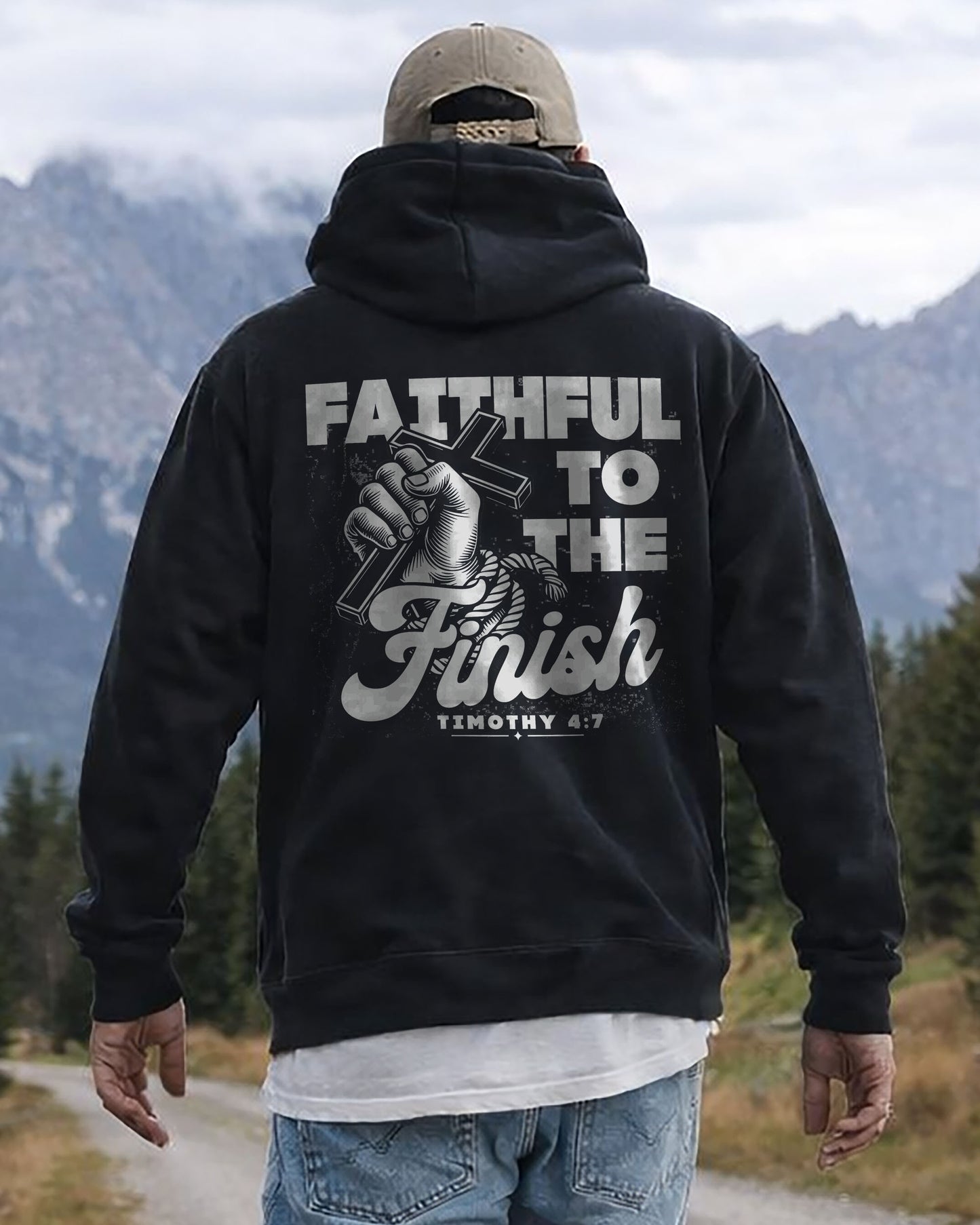 Faithful To The Finish Hoodie – Black