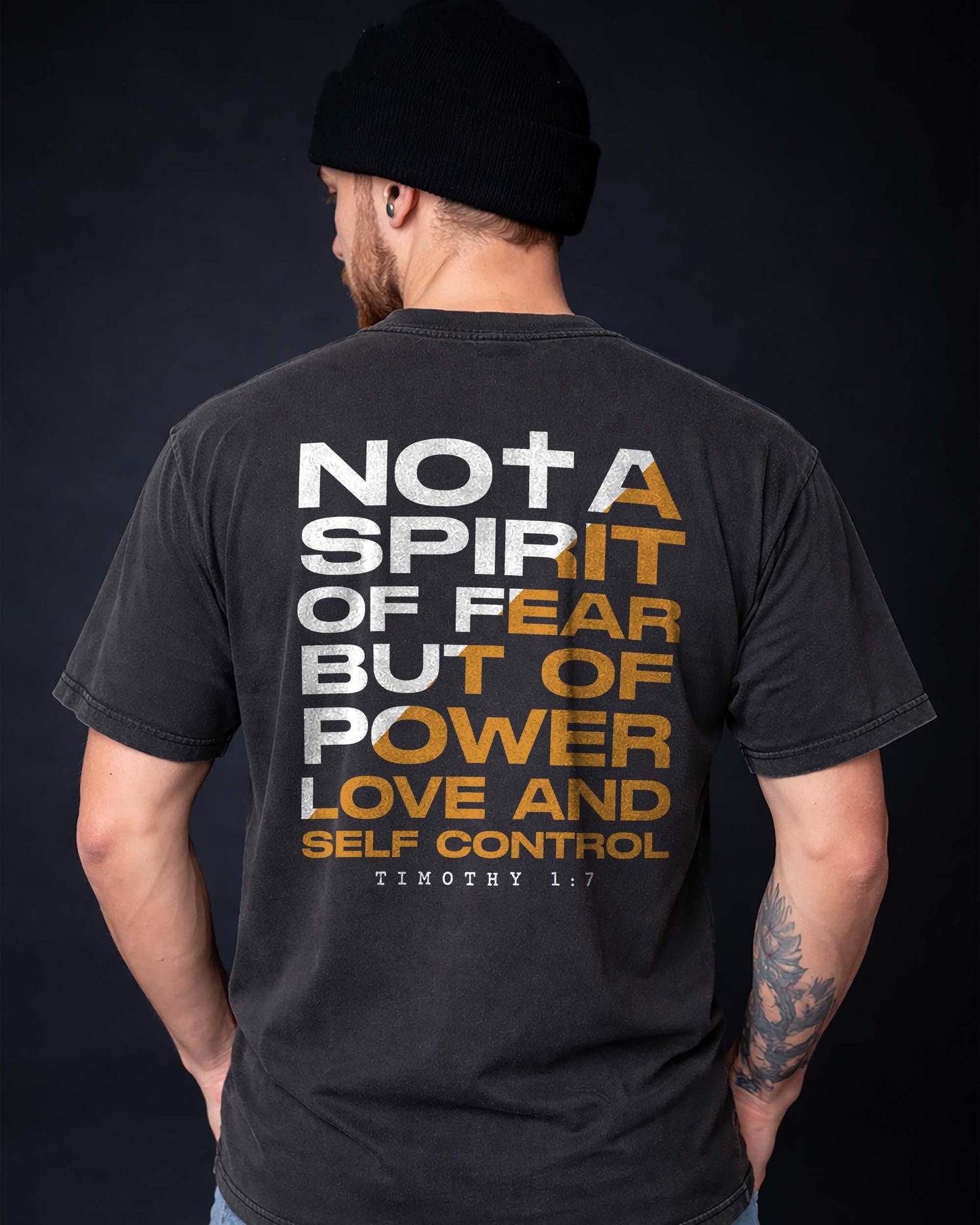 Not A Spirit Of Fear Shirt, Christian Scripture Tee, 2 Timothy 1:7 Faith Shirt