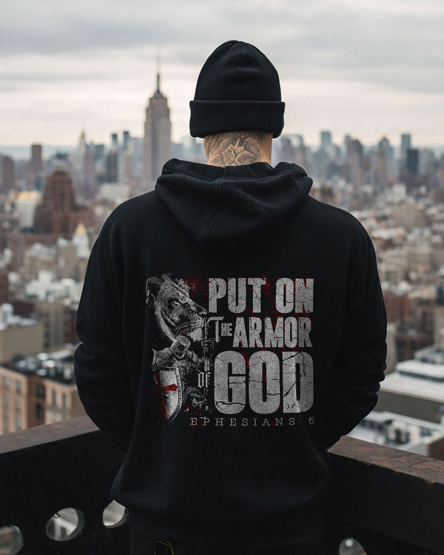 Put On The Armor Of God Hoodie – Black