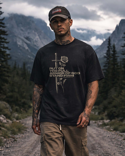 Full Armor Of God Shirt, Christian Sword Tee, Ephesians 6:11 Faith Shirt