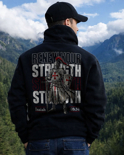 Renew Your Strength Hoodie – Isaiah 40:31 Christian Hoodie