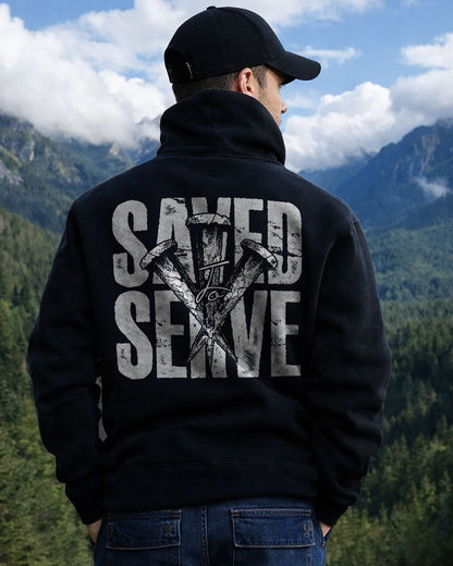 Saved By Grace Hoodie – Black
