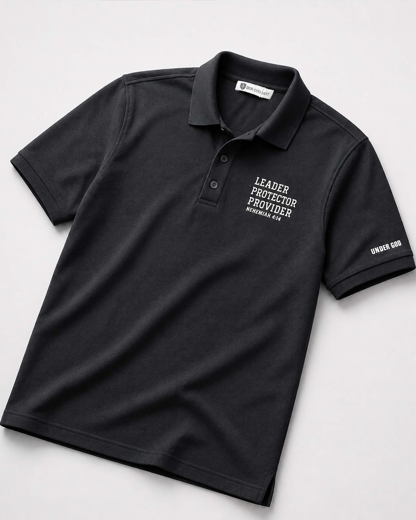 Leader Protector Provider -Nehemiah 4:14 - Signature Heavyweight Piqué Polo
