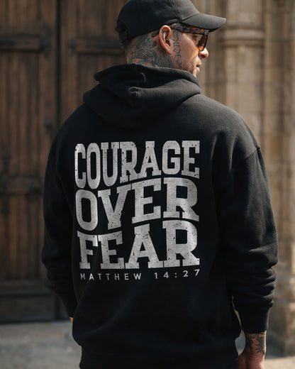Courage Over Fear Hoodie – Black