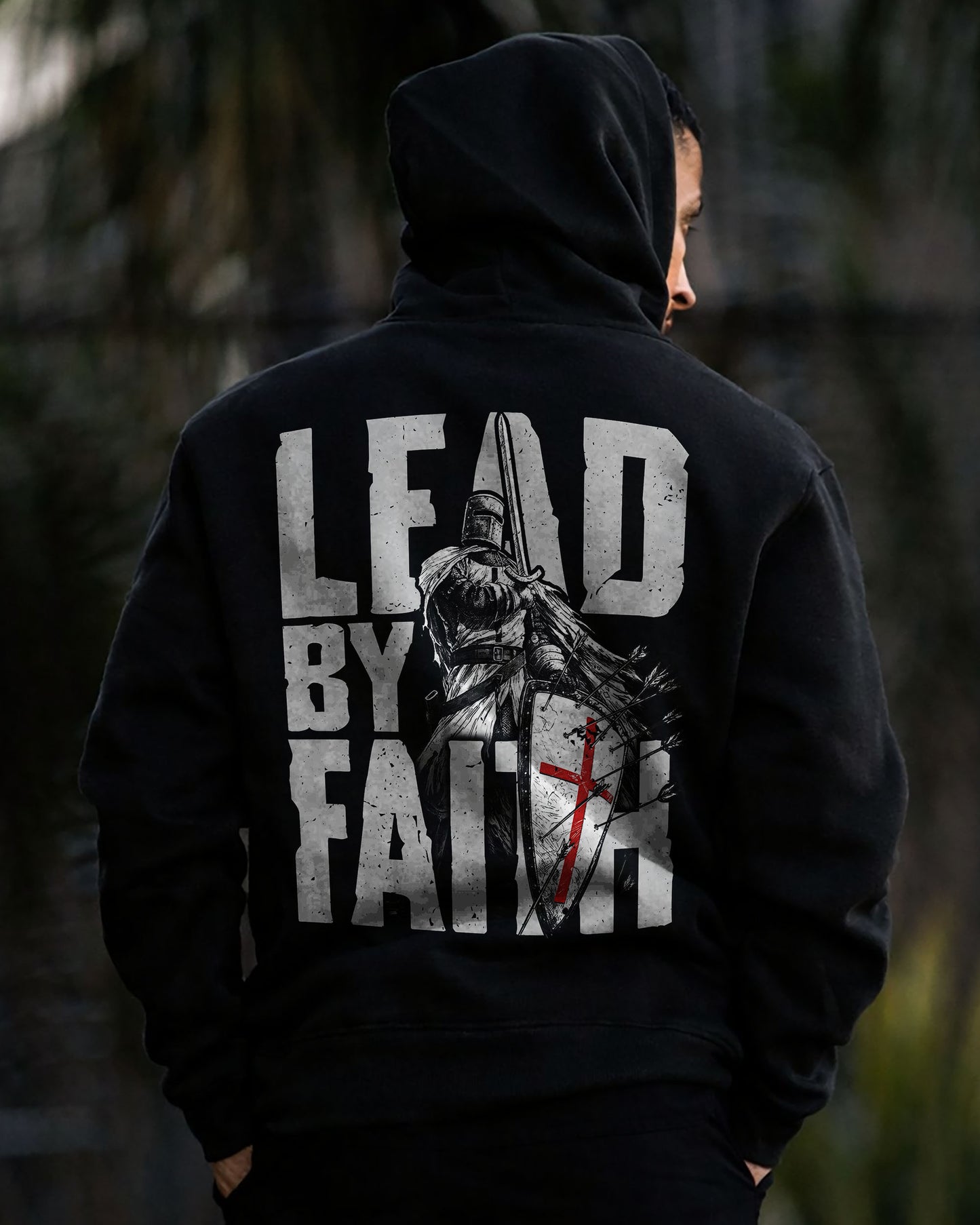 Lead By Faith Hoodie – Black