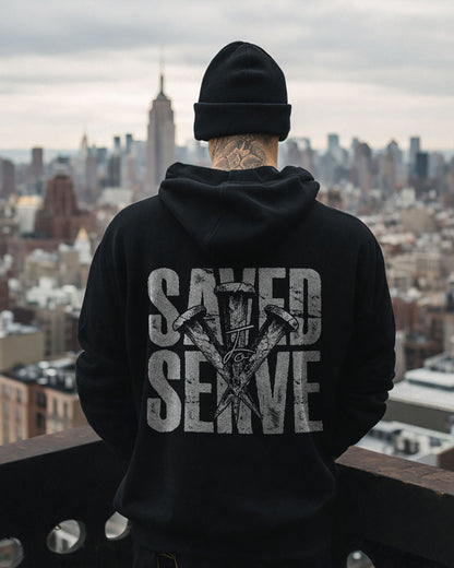 Saved By Grace Hoodie – Black