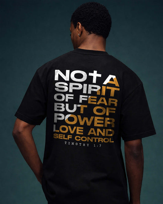 Not A Spirit Of Fear Shirt, Christian Scripture Tee, 2 Timothy 1:7 Faith Shirt