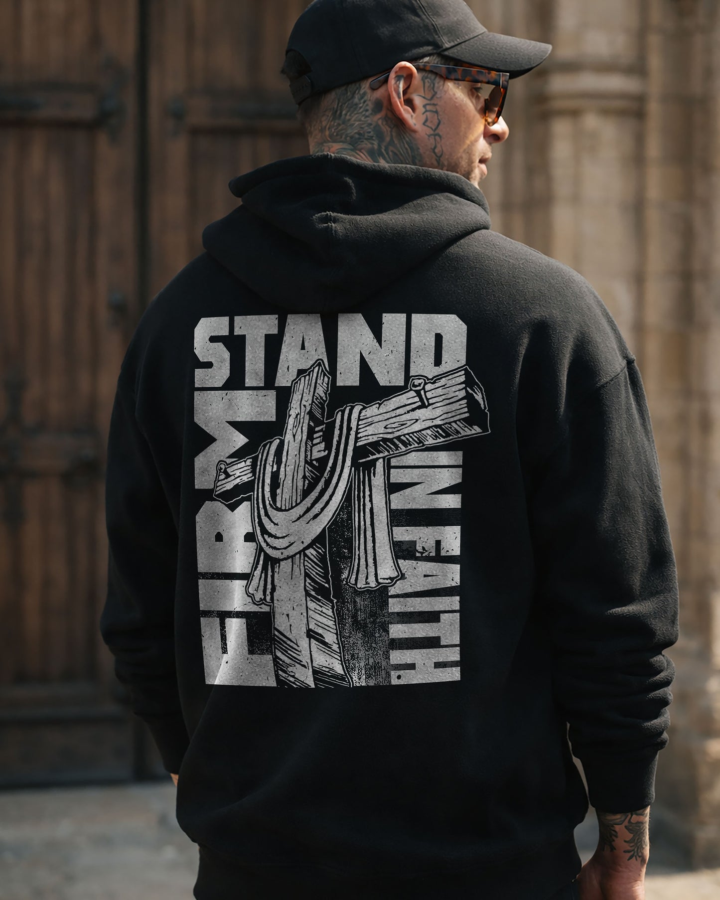 Stand Firm In Faith Hoodie – Black