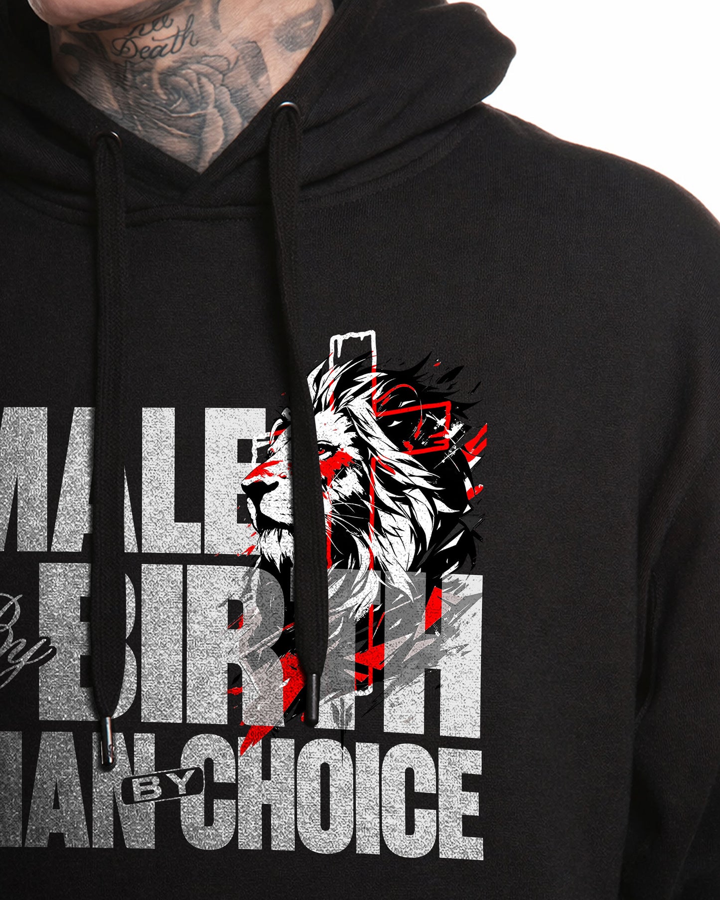 Made By Birth Man By Choice Hoodie – Black