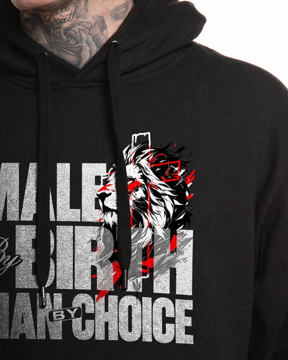 Made By Birth Man By Choice Hoodie – Black