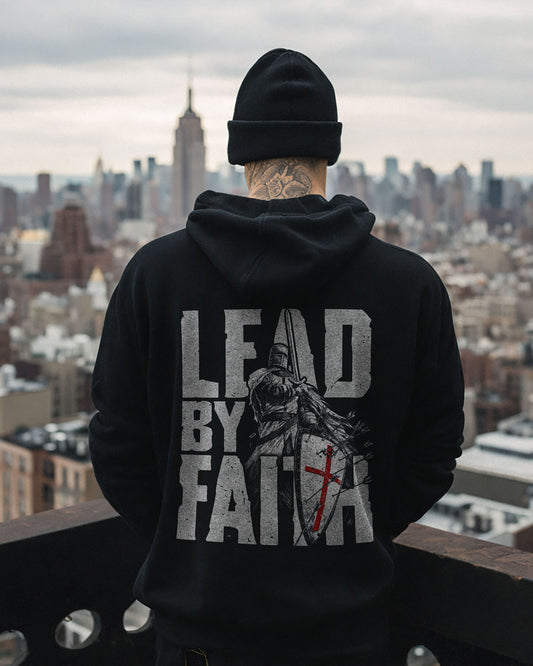 Lead By Faith Hoodie – Black