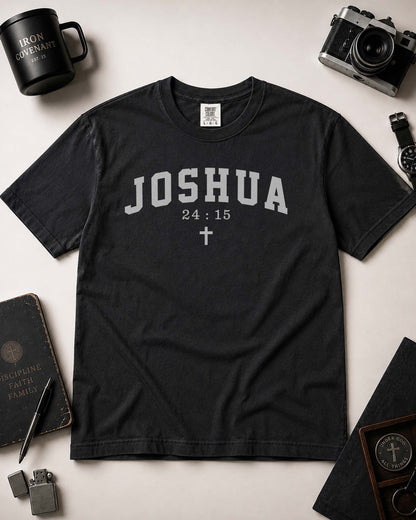 Joshua 24:15 Christian T-Shirt – As For Me And My House Faith Tee | Comfort Colors®