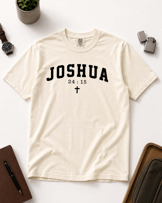 Joshua 24:15 Christian T-Shirt – As For Me And My House Faith Tee | Comfort Colors®