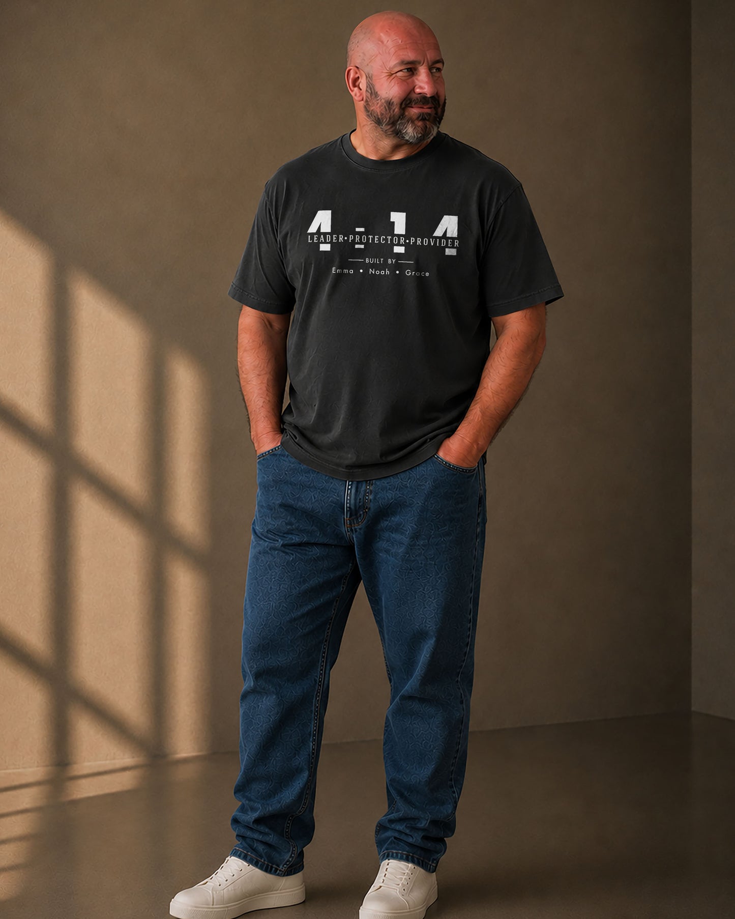 Personalized Leader Protector Provider Shirt – Custom Christian Dad Tee with Kids Names | Nehemiah 4:14 Father Gift